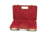 Negrini Luxury Handgun Case, Black/Nespola Leather Trim/Bordeaux Interior, 2023LX-TAC/4840