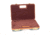 Negrini Luxury Handgun Case, Green/Cognac Leather Trim/Brown Interior, 2023LX-TAC/4841