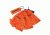Neverlost Packbags, 3 Pieces, Black/Orange, 3 piece set 6087