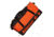 Neverlost Weekend Trolley Dry Vault, Black/Orange, 31.5inx16inx13.25in 6132