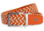 Nexbelt Braided Golf Belt, Brunt Orange/White, PCD9848
