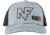 NightForce Twill Back Hat, w/ NF NX8 Logo, Grey/Black, A531
