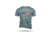 Nine Line Apparel Nine Line American Flag Schematic Short Sleeve Shirt Denim 3XL, FLAGSCH-TSTRI-DENIMTRIBLEND-3XL