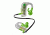Nite Ize Pump HD Sportbuds Headphones, Green Ice PUMP-GI