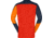 Norrona Falketind Equaliser Merino Round Neck Shirt - Mens, Orange Popsicle/Indigo Night, Small, 7042698472120