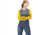 Norrona Fjora Equaliser Lightweight Long Sleeve - Womens, Sulphur/Vintage Indigo, Large, 2228-18 5012 L