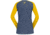 Norrona Fjora Equaliser Lightweight Long Sleeve - Womens, Sulphur/Vintage Indigo, Large, 2228-18 5012 L
