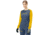 Norrona Fjora Equaliser Lightweight Long Sleeve - Womens, Sulphur/Vintage Indigo, Large, 2228-18 5012 L