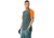Norrona Fjora Equaliser Lightweight T-Shirt - Mens, North Atlantic/Orange Popsicle, Large, 7042698471840