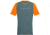 Norrona Fjora Equaliser Lightweight T-Shirt - Mens, North Atlantic/Orange Popsicle, Large, 7042698471840