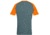 Norrona Fjora Equaliser Lightweight T-Shirt - Mens, North Atlantic/Orange Popsicle, Large, 7042698471840