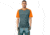Norrona Fjora Equaliser Lightweight T-Shirt - Mens, North Atlantic/Orange Popsicle, Large, 7042698471840