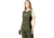 Norrona Fjora Wool T-Shirt - Womens, Olive Night/Snowdrop, Small, 7042698461568