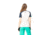 Norrona Fjr Wool T-Shirt - Womens, Arcadia/Snowdrop, Extra Small, 7042698425690