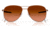 Oakley OO4147 Contrail Sunglasses - Mens, Satin Rose Gold Frame, Prizm Brown Gradient Lens, 57, OO4147-414705-57