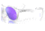 Oakley OO9464A HSTN A Sunglasses - Mens, Matte Clear Frame, Prizm Violet Lens, Asian Fit, 52, OO9464A-946402-52
