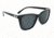 One Diva Rose Sunglasses - Women's, Shiny Black and Silver, 22062