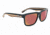One Mashup Sunglasses, Black w/ Wood Temple, 22033