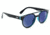 One Snapdragon Sunglasses - Kids, Shiny Black and Crystal Blue, 22050