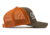 OPMOD Trucker Hat Embroidered Logo, Dark Loden/Jaffa Orange, OPM-Dark Loden/Jaffa Orange