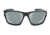 Optic Nerve Cassette Polarized Sunglasses, Two-Tone Black Frame, Lens 2 Sets- Polarized Smoke w/Silver Flash, Copper 21823