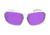 Optic Nerve Tach Sunglasses, Shiny White with Grey Frame, Lens 2 Sets- Grey w/Purple Mirror, Copper 17058