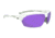 Optic Nerve Tach Sunglasses, Shiny White with Grey Frame, Lens 2 Sets- Grey w/Purple Mirror, Copper 17058
