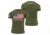 OpticsPlanet Exclusive Grunt Style American Flag T-Shirt Mens, Military Green, 2XL 3001-Military Green-XXL