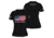 OpticsPlanet Exclusive Grunt Style American Flag T-Shirt WoMens, Black, Small, 3900-Black-S