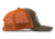 OpticsPlanet Trucker Hat Embroidered Logo, Dark Loden/Jaffa Orange, OPLDk LodJa Or-Dk LodJaf Or
