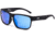 OTIS Rambler Sport Sunglasses - Mens, Matte Black Frame/Blue Polarized Lens, 178-2204LL