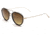 OTIS TEMPLIN Sunglasses, Black/Brushed Gold/Dark Brown Gradient, 53-18-145, 121-2001