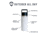 Outsider The All Day Water Bottle, White, 1006538