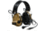 PELTOR 3M, ComTac, VI NIB Headset, Foldable, Single Lead, Standard Dynamic MIc, MI Input, Nato Wiring, Coyote, MT20H682FB-47N CY