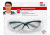 Peltor Tekk Protection Sports Inspired Safety Eyewear,Clear Lens,Green Frame 90703-80025T-EA