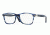 Persol PO3014VM Eyeglass Frames 943-52 - Stripped Blue Frame