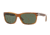 Persol PO3048S Sunglasses 101831-55 - Stripped Light Havana Frame, Green Lenses