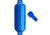Polyform U.S. G-4 Twin Eye Fender 6.5in x 22in - Blue w/Adapter, G-4-BLUE