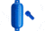 Polyform U.S. G-6 Twin Eye Fender 11in x 30in - Blue w/Adapter, G-6-BLUE