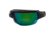 Popticals PopGun Sunglasses, Blk Over Green Crystal Gloss Frame, Gray/Green Mirror Lens, Polarized, 040010-GLEN