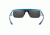 Popticals PopGun Sunglasses, Blue/Clear Crystal Gloss Frame, Gray/Blue Mirror Lens, Polarized, 030010-BFUN