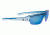 Popticals PopGun Sunglasses, Blue/Clear Crystal Gloss Frame, Gray/Blue Mirror Lens, Polarized, 030010-BFUN