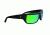 Popticals PopH2O Sunglasses, Black Matte Frame, Gray/Green Mirror Lens, Polarized, 010070-BMEN
