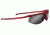 Popticals PopStar Sunglasses, Red Crystal Matte Frame, Gray/Silver Mirror Lens, Polarized, 020040-RDLN