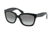 Prada PR07PSA Sunglasses 1AB0A7-56 - Black Frame, Light Grey Gradient Dark Grey Lenses