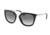 Prada PR13QSA Sunglasses 1AB0A7-54 - Black Frame, Grey Gradient Lenses