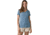 prAna Foundation Short Sleeve V-neck - Womens, Sea Mist Heather, S, W11170142-402-S
