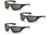 Pyramex Accurist Black Padded Frame/Gray Anti-Fog Lens, Pack of 3