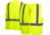 Pyramex Class 2 Solid Hi-Vis Safety Vest, Lime, Large, RVHL2910L