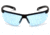 Pyramex Ever-Lite Ever-Lite Safety Glasses w/Infinity Blue H2X Anti-Fog Lens, Black, SB8660DT